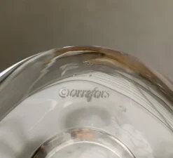 Schwedischer Vintage Kerzenhalter aus Glas von Orrefors