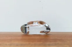 Schwedischer Vintage Kerzenhalter aus Glas von Orrefors