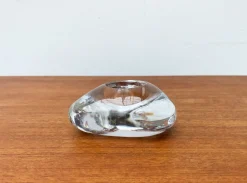 Schwedischer Vintage Kerzenhalter aus Glas von Orrefors