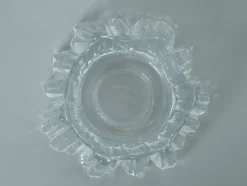 Schwedischer Vintage Kerzenhalter aus Kristallglas von Nybro