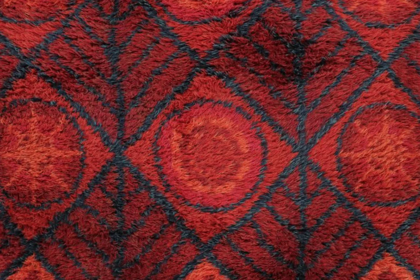Schwedischer Vintage Rya Wollteppich von Rug&Kelim, 1950er