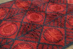 Schwedischer Vintage Rya Wollteppich von Rug&Kelim, 1950er