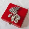 Schwedische Silberne Teelöffel mit Figuren und Windmühlen, 1920-1930, 12 . Set