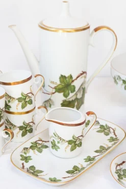 Schwedisches Kaffeeservice aus Porzellan von Hackefors, 1970er, 29 . Set