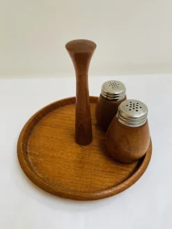 Schwedisches Salz & Pfeffer Set aus Teak von K. Holmberg, 1960er, 3er Set