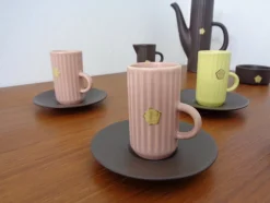 Schwedisches Syco Mokka Service, 1950er, 15er Set