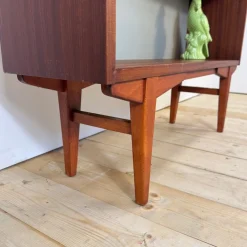 Schwedisches Teak Bücherregal mit Fünf Regalen, 1960