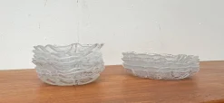 Schwedische Vintage Eden Glasteller von Lars Hellsten für Orrefors, 1970er, 13 Set