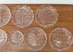Schwedische Vintage Eden Glasteller von Lars Hellsten für Orrefors, 1970er, 13 Set