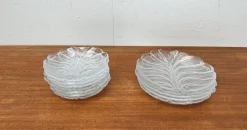 Schwedische Vintage Eden Glasteller von Lars Hellsten für Orrefors, 1970er, 13 Set