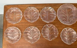 Schwedische Vintage Eden Glasteller von Lars Hellsten für Orrefors, 1970er, 13 Set