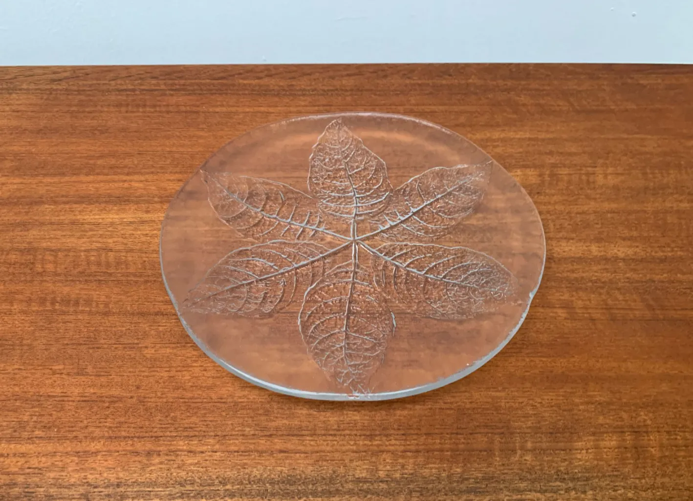 Schwedische Vintage Glas Teller & Krabben Teller von Ann Wärff für Kosta Boda, 7er Set