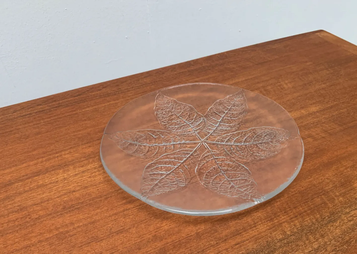 Schwedische Vintage Glas Teller & Krabben Teller von Ann Wärff für Kosta Boda, 7er Set