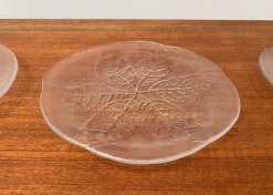 Schwedische Vintage Glas Teller & Krabben Teller von Ann Wärff für Kosta Boda, 7er Set