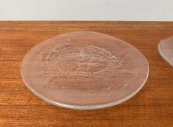 Schwedische Vintage Glas Teller & Krabben Teller von Ann Wärff für Kosta Boda, 7er Set