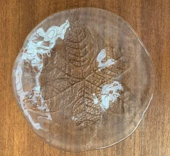 Schwedische Vintage Glas Teller & Krabben Teller von Ann Wärff für Kosta Boda, 7er Set