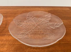 Schwedische Vintage Glas Teller & Krabben Teller von Ann Wärff für Kosta Boda, 7er Set