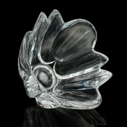 Schwedische Vintage Schale in Lilienform aus Kunstglas von Orrefors, 1970er
