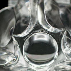 Schwedische Vintage Schale in Lilienform aus Kunstglas von Orrefors, 1970er