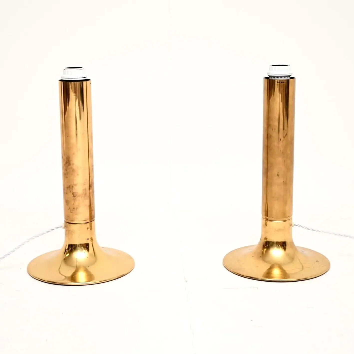 Schwedische Vintage Tischlampen aus Messing von Hans-Agne Jakobsson für AB Markaryd, 1970, 2er Set