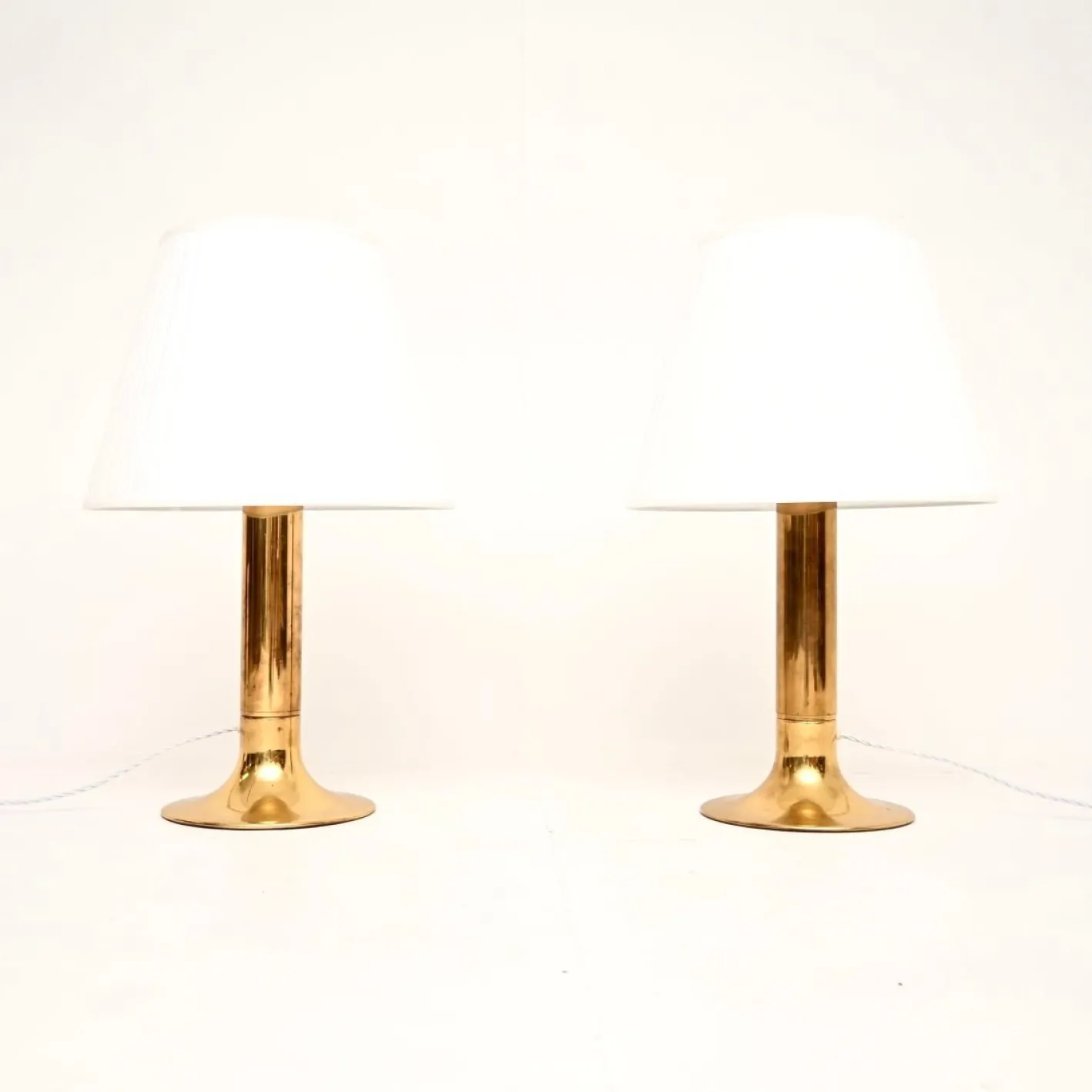 Schwedische Vintage Tischlampen aus Messing von Hans-Agne Jakobsson für AB Markaryd, 1970, 2er Set