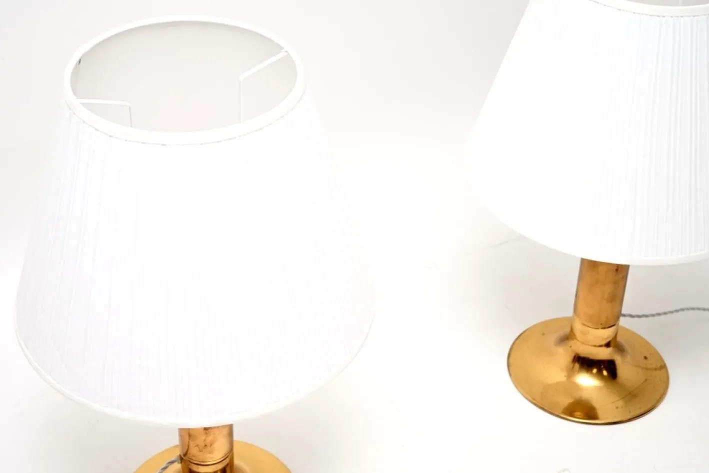 Schwedische Vintage Tischlampen aus Messing von Hans-Agne Jakobsson für AB Markaryd, 1970, 2er Set