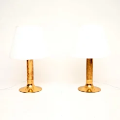 Schwedische Vintage Tischlampen aus Messing von Hans-Agne Jakobsson für AB Markaryd, 1970, 2er Set