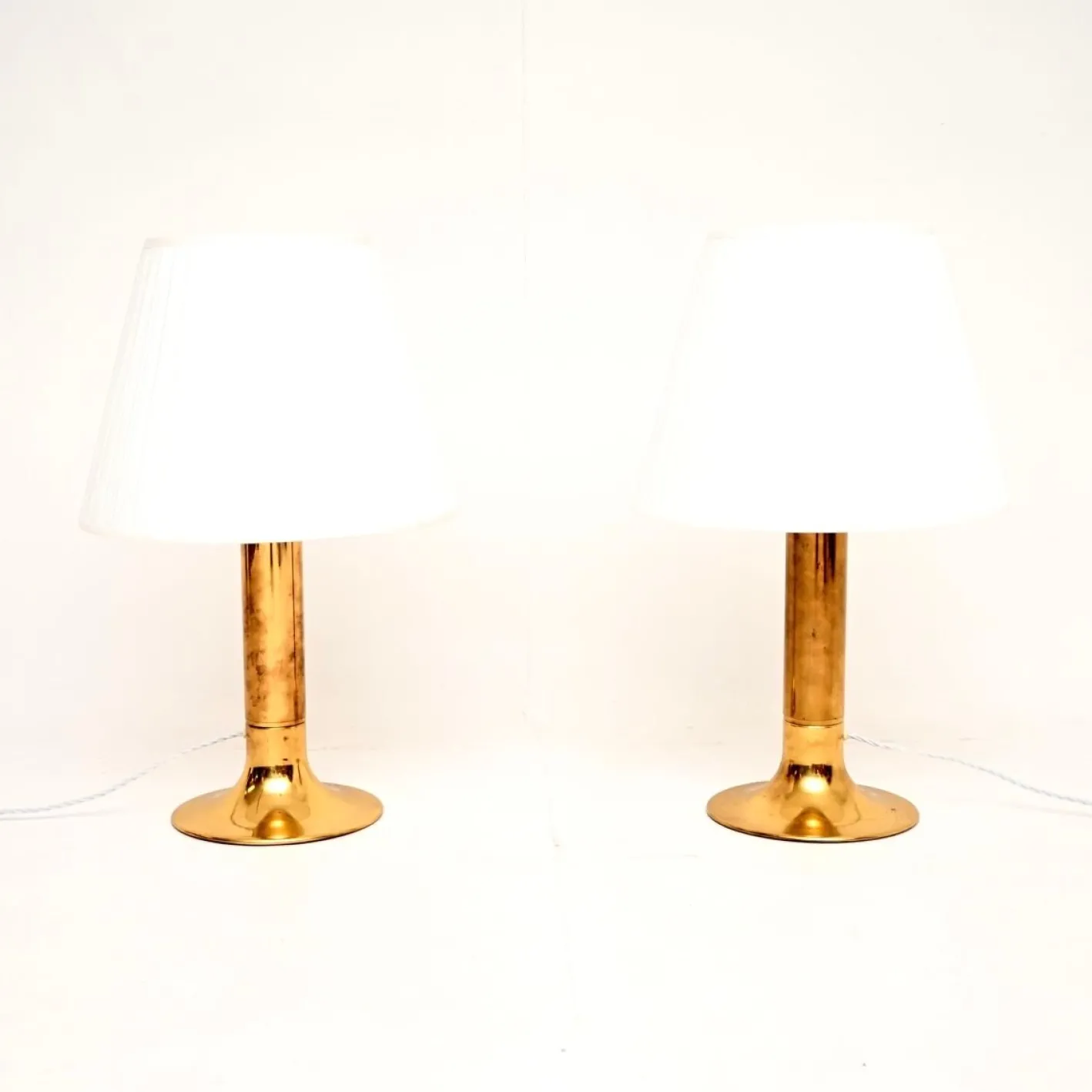 Schwedische Vintage Tischlampen aus Messing von Hans-Agne Jakobsson für AB Markaryd, 1970, 2er Set