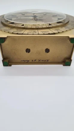 Schweizer Condor Tischuhr mit Weltkarte, 1950er