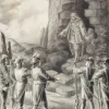 Scène de l'Insurrection Vendéenne - Bleistiftzeichnung 19. Jahrhundert 19. Jh