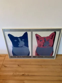 Screenprint Poster of Andy Warhol, Broadway, Galerie Delta Rotterdam, 1984