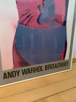 Screenprint Poster of Andy Warhol, Broadway, Galerie Delta Rotterdam, 1984
