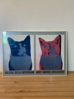 Screenprint Poster of Andy Warhol, Broadway, Galerie Delta Rotterdam, 1984