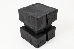 Sculptural Hardwood Side Table by Logniture