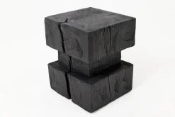 Sculptural Hardwood Side Table by Logniture