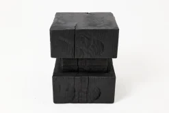 Sculptural Hardwood Side Table by Logniture