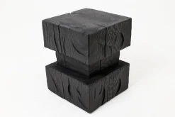 Sculptural Hardwood Side Table by Logniture