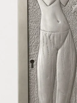 Secession Relief mit zwei weiblichen Akten und einer Weinrebe von Elena Luksch-Makowsky, Wien, 1903