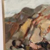S.E. Hellqvist, Landschaftskomposition, 1968, Ölgemälde auf Tafelbild, gerahmt