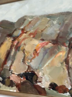 S.E. Hellqvist, Landschaftskomposition, 1968, Ölgemälde auf Tafelbild, gerahmt