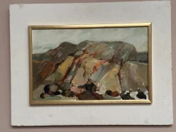 S.E. Hellqvist, Landschaftskomposition, 1968, Ölgemälde auf Tafelbild, gerahmt
