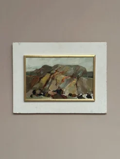S.E. Hellqvist, Landschaftskomposition, 1968, Ölgemälde auf Tafelbild, gerahmt