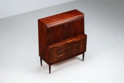 Sekretär aus Santos Palisander von Erling Torvits für Klim Mobelfabrik, Denmark, 1960
