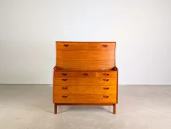 Sekretär aus Teak von Peter Hvidt & Orla Mølgaard-Nielsen für Søborg Møbelfabrik