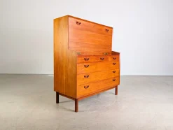 Sekretär aus Teak von Peter Hvidt & Orla Mølgaard-Nielsen für Søborg Møbelfabrik