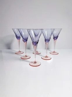 Sektgläser Modell Vogue von Christinenhütte, 1980er, 6 . Set