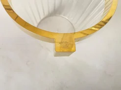 Sektkübel Aus Transparentem Kunststoff & Messing, Frankreich, 20. Jahrhundert