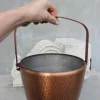 Sektkübel oder Weinkühler aus gehämmertem Kupfer, 1970er