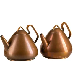 Seltene deutsche Teekanne aus reinem Kupfer von Christian Wagner, 1950er-Jahre