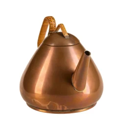 Seltene deutsche Teekanne aus reinem Kupfer von Christian Wagner, 1950er-Jahre
